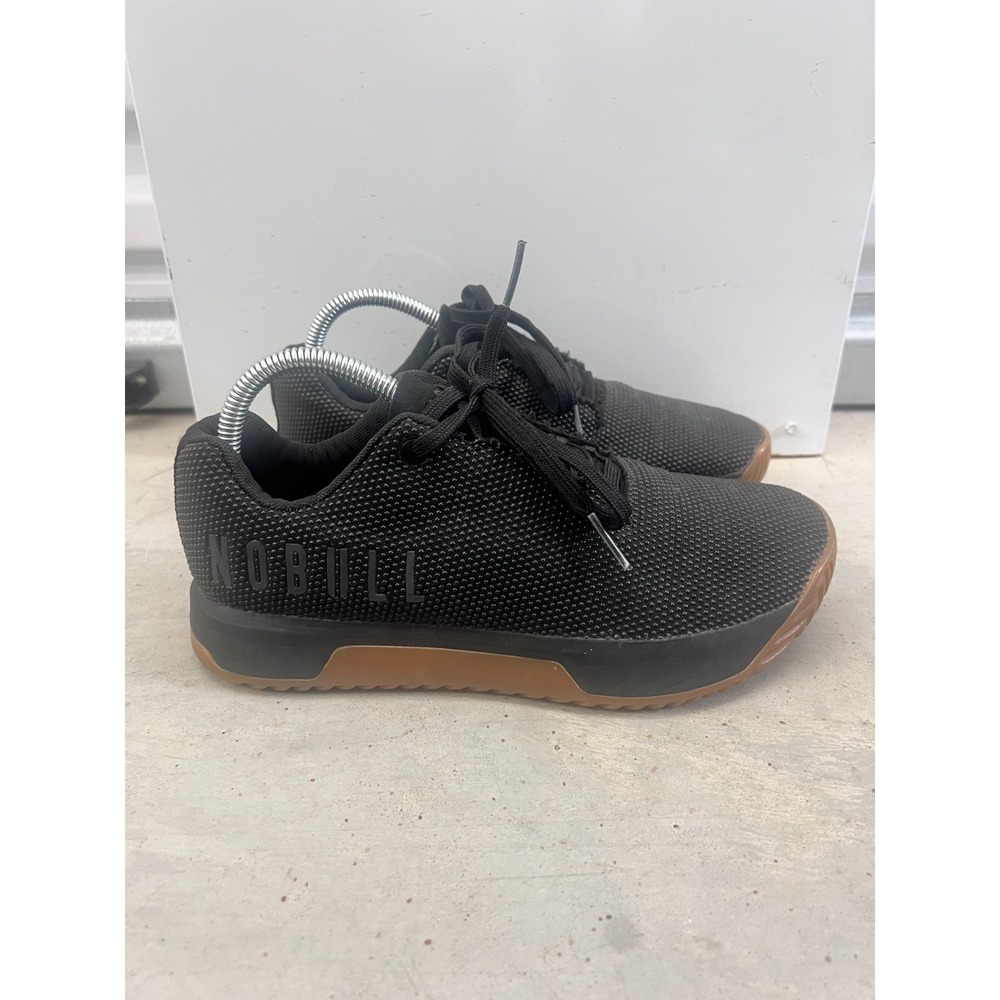 Nobull Outwork Edge Sneakers Mens US 7.5 Black Gum Canvas Athletic Workout Shoes